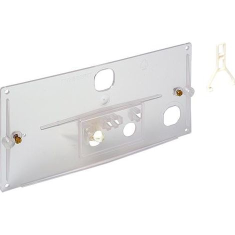 Geberit plaque de protection transparente avec mecanisme de cloche et etrier Ref.Nr.240.026.00.1 (1/4)
