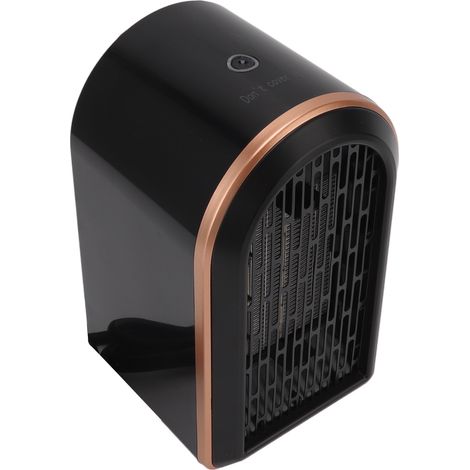 Chauffage d'appoint vertical PTC en céramique, ventilateur chauffant, chauffage électrique portable pour la maison, UE 220-240 V, noir et gris (1/5)