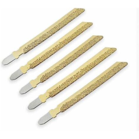 Pair Hochwertige, professionelle 100-mm-Diamant-Stichsägeblätter für Granit, Marmor, Keramik, Ziegel und Kunststoff 5-teiliges Set goldener Vakuum-Trennscheiben