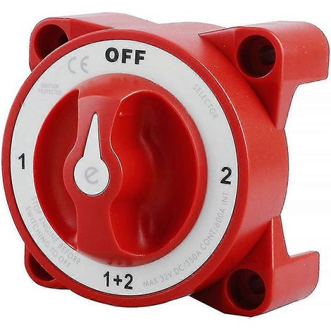 Sélecteur de batterie 4 positions 32 V CC 350 A pour bateau/marine. (1/5)