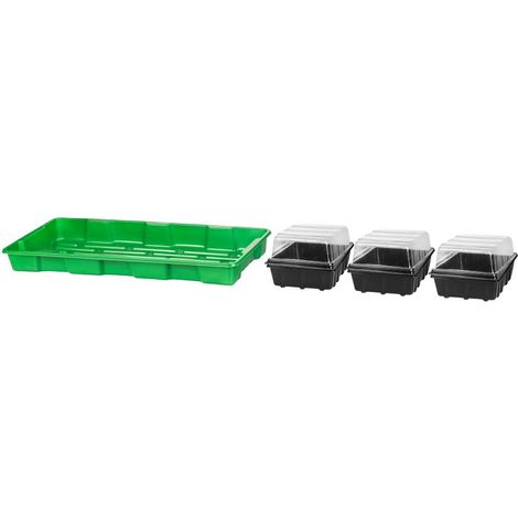 Mini-Gewächshaus Strend Pro Herrison P2005, 3 Sämlinge, 57x24,5x13,5 cm