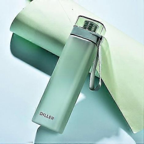 Gourde de fitness carrée Diller D8646, étanche, 550 ml, verte (1/5)