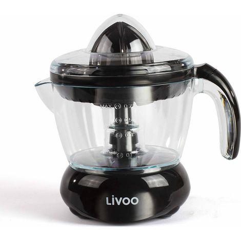 Presse-Agrumes Électrique - Pour jus d'orange, citron et autres agrumes - Rotation Double Sens - 25 W, Noir DOD131N