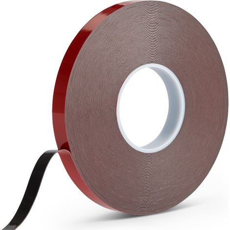 Ruban mousse acrylique double face RS PRO VST 5064B, Noir, 12mm x 33m x 0.64mm ( Prix pour 1 )