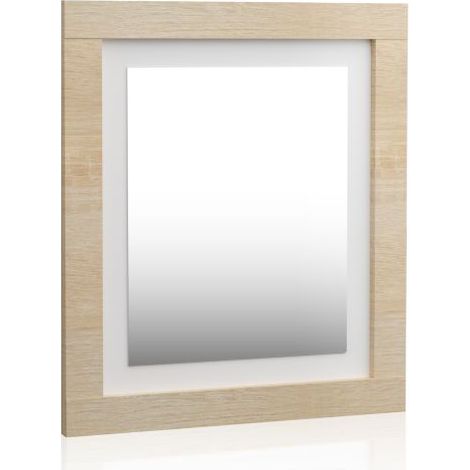 Espejo rectangular Kira Cambria - Blanco 75cm (ancho) x 90cm (alto)