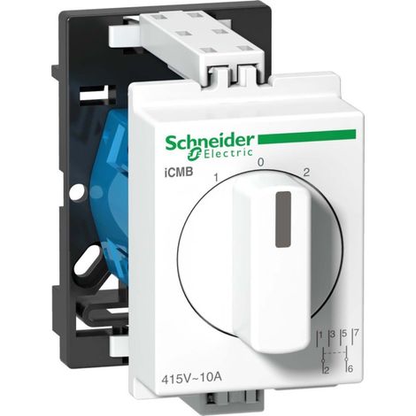 ACTI 9 ICMB 10A 415V AC-Wahlschalter, 3-Positionen-Drehschalter, Schutzart IP20, DIN-Montage