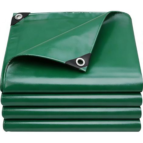 Bâche Multi-Usage 200 x 300 cm Imperméable et Résistante, Résistance Anti-UV, Haute Performance, Indéchirable, Portable Bâche de Protection Hivernale pour Meubles, Jardin, Vert (1/5)