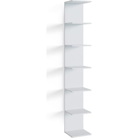 Étagère , Blanc, 30x190cm, pouvant être monté pour Le Rangement de Livres et d’Objets de décoration (1/5)