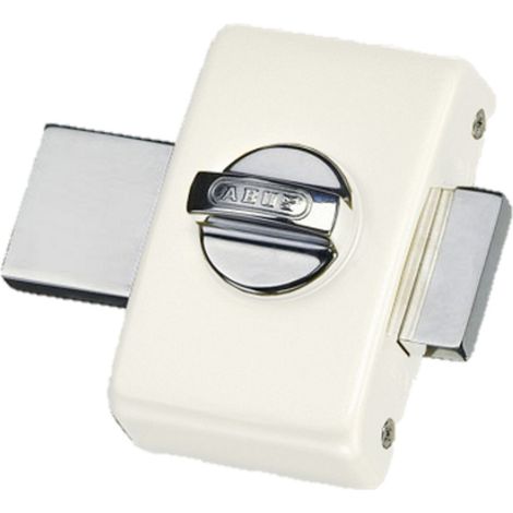 Verrou à bouton sans fermeture à clé cale Blanc (1/5)