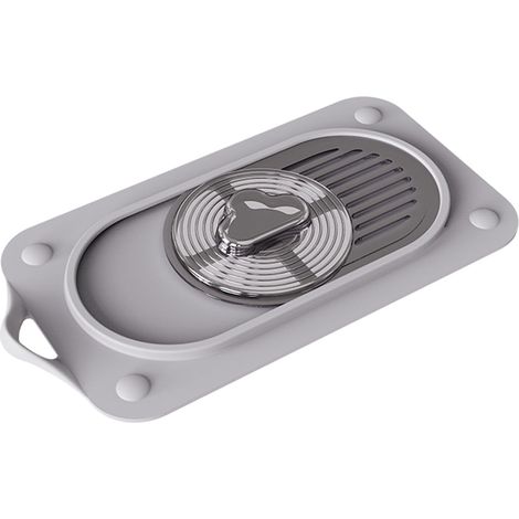 Couvre-caniveau Glissant En Silicone - Protection Contre Les Odeurs Et Les Obstructions Pour Salle De Bain - 20,3 x 10,7 cm - 1 Pièce (1/5)