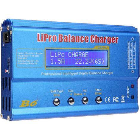 Nouveau iMAX B6 LCD Digital RC Lipo NiMh Battery Balance Charger Adaptateur non inclus (1/5)