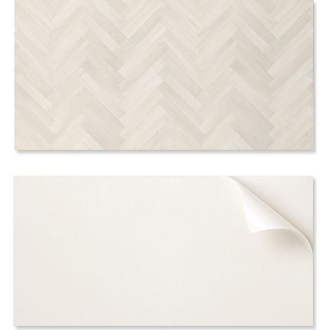 Panel de PVC con motivo decorativo para comedor, 100x50 cm, dise帽o de espiga en madera.