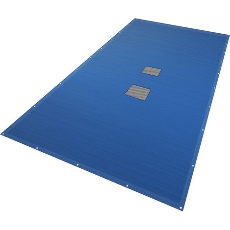 Vounot – Bâche de piscine rectangulaire 4x9m – Double épaisseur PE 160g/m² – Filets d'écoulement – Protection UV et chaleur