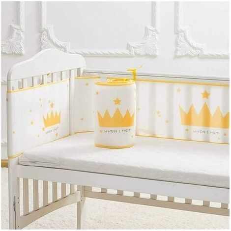 Bébé Cradle Protector Tour de Lit Respirant Anti-Collisio pour La Maison Protection (1/5)