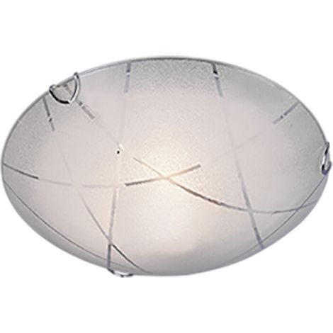 PLAFONIERA SANDRINA GRANIGLIA RIGHE TRASP. D.30