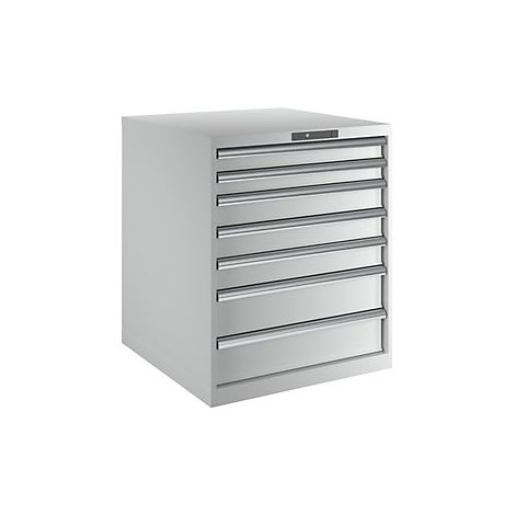 Cajonera con 7 cajones  A x P x H 717 x 725 x 850 mm  carga