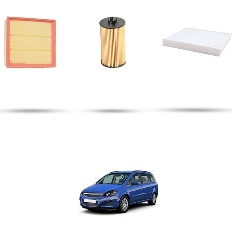 Kit tagliando 3 filtri compatibile con Opel Zafira B 1.6 85kw dal 2008 (1/5)