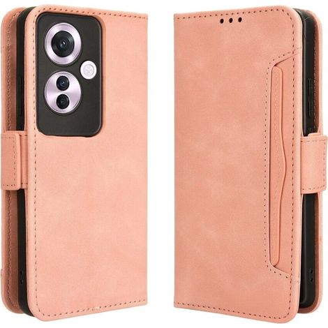 Klapphülle für Oppo Reno 11F 5G, mit Kartenfach, Pink (1/5)