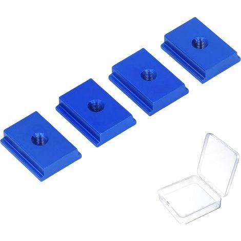 M6/M8 Sliding Nuts for T-Slot Rails – Aluminum T-slot nuts, T-slot fasteners for woodworking, CNC machine fixings, and screw channel accessories (1/5)
