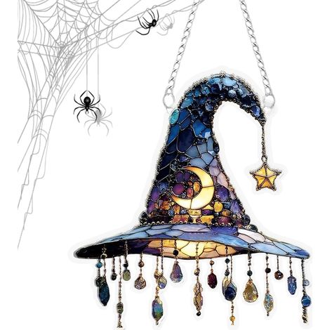 Halloween Kunstvoll Hexenhut für Partys zweidimensionale