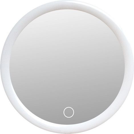 Miroir grossissant LED avec ventouses - Triple ventouse pour fixation sur un miroir de maquillage lumineux LED avec grossissement x10.