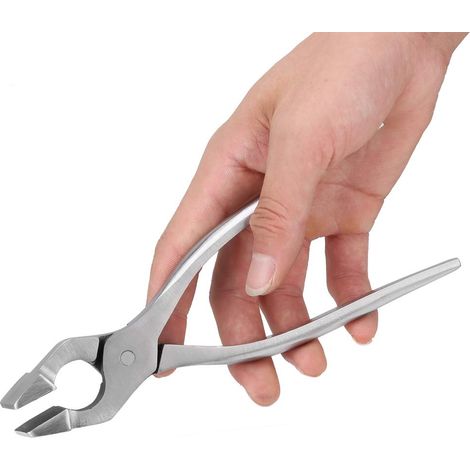 Outils d'artisanat du cuir Pince à aplatir pour réglage des bords du cuir Pince pour sacs et ceintures Pince à couper les bords pour ceintures et sacs en cuir (1/5)