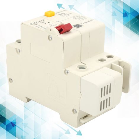 Disjoncteur miniature à poignée rouge DZ47LE-63 1P+N, dispositif différentiel résiduel (DDR) domestique, interrupteur de protection contre les courts-circuits (1/5)