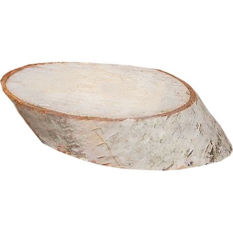 Birkenholzscheiben oval 100% Natur Ø 8-10cm Dekoration Deko Baumscheibe Holzdeko