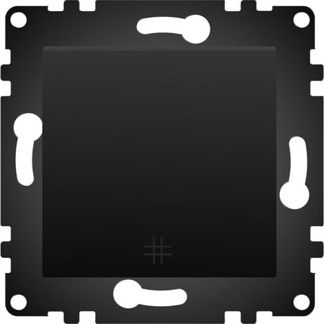 IluminaShop - Interruptor Empotrable Simple Cruzamiento Negro IP20 Serie wLux (1/3)