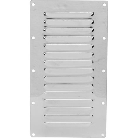 Grille d'aération bateau Premium 225x125mm Métal Inoxydable Anti-corrosion Résistant Ventilation Navire (1/5)