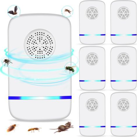 Silent Wave Ultraschall-Schädlingsbekämpfer für die Steckdose – Insektenschutz für Innenräume – Wirksam gegen Mücken, Ratten, Spinnen, Ameisen und Kakerlaken – Ideal für Zuhause, Garage, Lagerhalle, B (1/5)