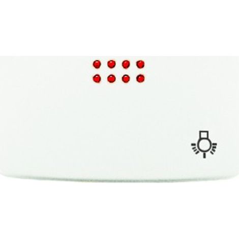 Tapa pulsador luz con visor Serie Arco de Niessen  Blanco Alpino