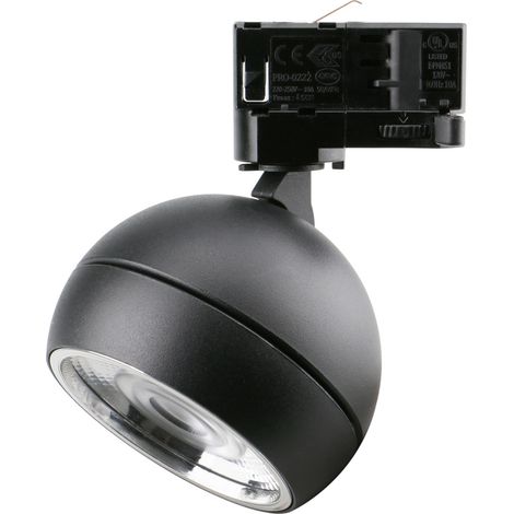 Projecteur rail tilt UKU2 Corte de fase L,C LED COB 7W 881lm(788lm)/913lm(770lm)/954lm(822lm) CRI90 2700K/3000K/4000K 60º Noir