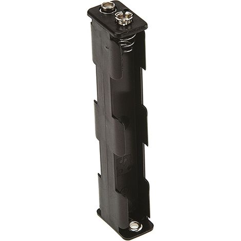 Porte-pile 4 x RS PRO AA, raccordement Chassis ( Prix pour 1 ) (1/2)