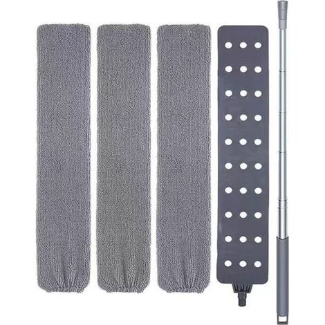 Teleskop-Staubtuch，Nachttisch mit Edelstahlgriff，waschbares Mikrofaser-Staubtuch，zur Reinigung von Schlafsofas，1,4 m，Ausführung 1 (1/5)