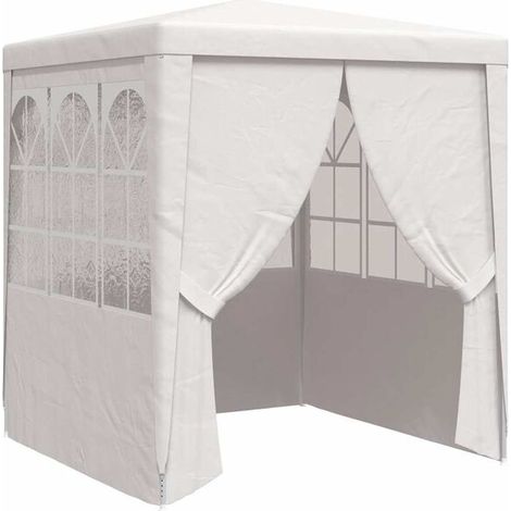 Tente de Réception avec Parois 2x2cm Blanc - Chapiteau Événement Jardin-x (1/5)
