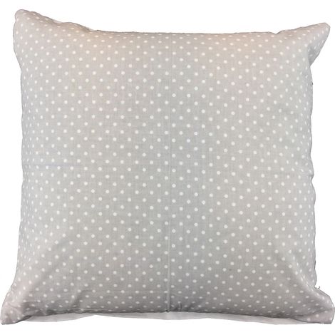 Funda de almohada 50x60 943E R115 gris con lunares blancos, doble cara