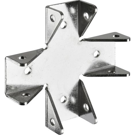 Hettich Korpusverbinder X Stahl 68 x 68 x 15 mm messing Winkelbeschlag