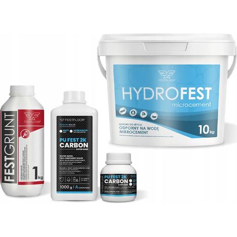 Kit de revestimiento de paredes de baño de microcemento Hydrofest - 10 m², barniz mate. Kit de revestimiento de paredes de baño de microcemento Hydrofest - 10 m², barniz mate, color HF2010DP rosa empo (1/5)