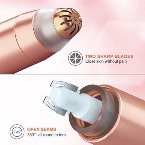 Epilateur électrique,Rasoir Rechargeable Portable indolore pour femmes,pour sourcils,lèvres,nez,coupe cheveux - Type Battery Type (1/4)