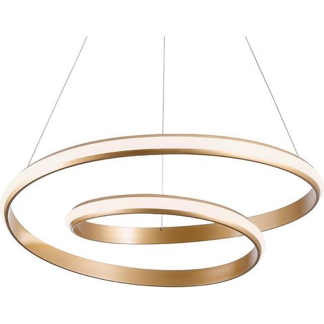 Lampadario classico redo group torsion 01 4361 led alluminio sospensione dimmerabile