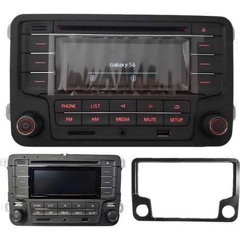 CHIGOODSVW Autoradio RCN210 + Emulator Bluetooth CD SD USB AUX für Passat B6 Golf5 MK5 6