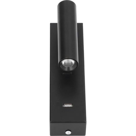 Lámpara de lectura LED para mesita de noche, aplique de pared LED, lámpara de lectura de pared multifuncional con interruptor para dormitorio, cocina, restaurante. (1/5)