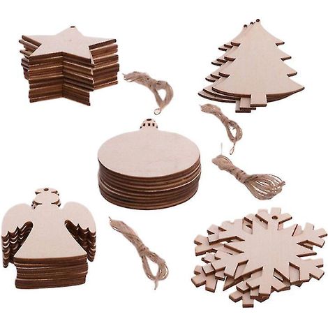 50 décorations de Noël en bois