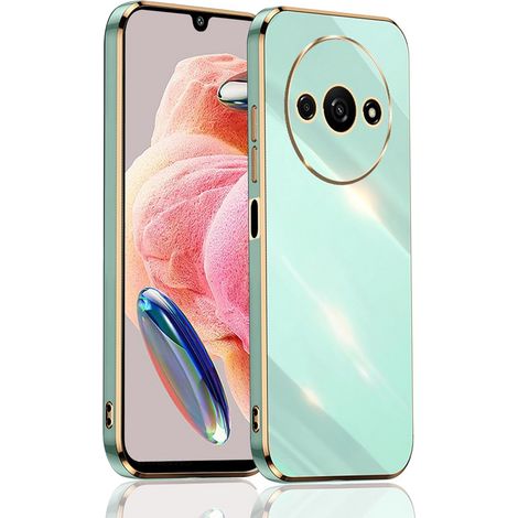 Custodia per Xiaomi Redmi A3, Glamour CamShield, menta (1/5)