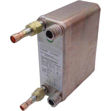 Échangeur de chaleur à plaques, 60 plates low height and compact size PHE is for air conditioners or heat pump water chillers, replace XB plate heat exchanger Pour le chauffage au sol, le chauffage de (1/5)