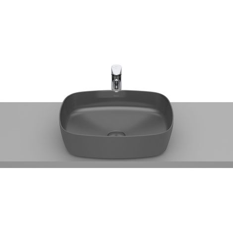 FINECERAMIC® 500 mm SOFT INSPIRA lavabo à poser - ROCA Couleur : Onyx (1/2)