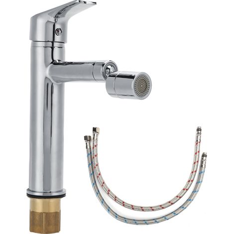 Robinet de lavabo rotatif eau chaude froide mitigeur cuivre évier salle de bain cuisine standard US 9/16 (1/5)
