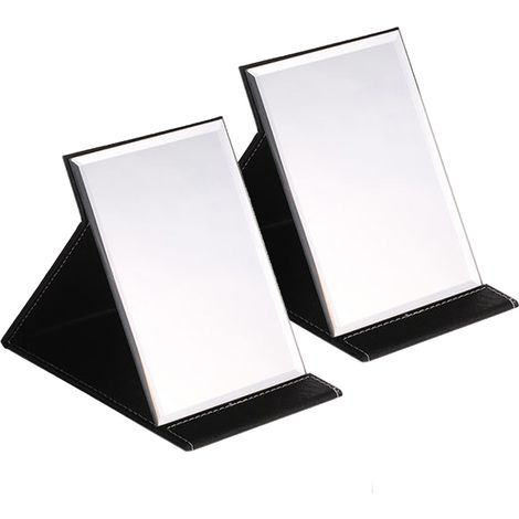 Miroir Pliable Rectangulaire - 12 x 8 cm - Pour Voyage Bureau Maquillage - Portable Poche - 1 Pièce (1/5)