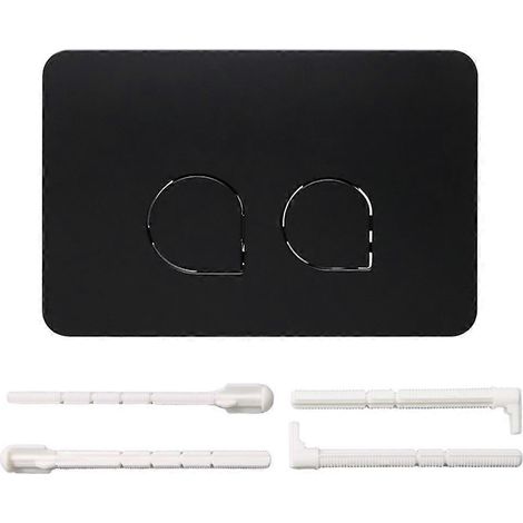 Zweimengenspülung für WC Sigma012030, Serie Sigma – Modernes schwarzes Badaccessoire (1/4)